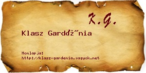 Klasz Gardénia névjegykártya